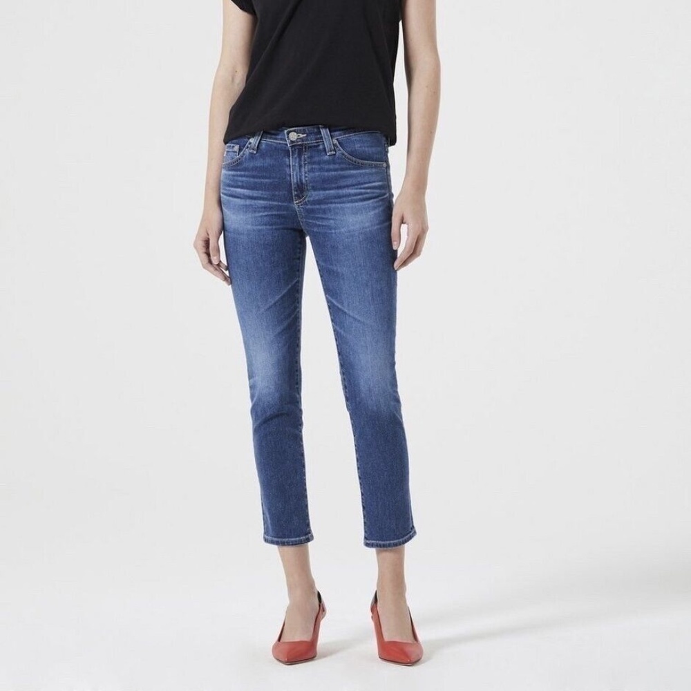 AG Adriano Goldschmied AG-ED The Prima Crop Women’s Size 27 R Mid Rise Denim